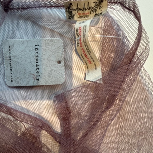 Free People Mauve Sheer Tulle Dress - Picture 6 of 7